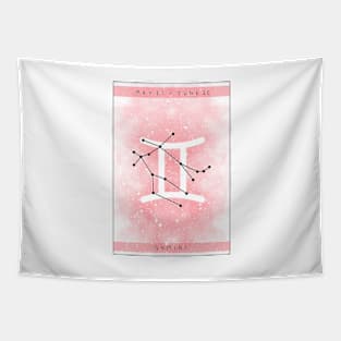 Gemini star sign design Tapestry