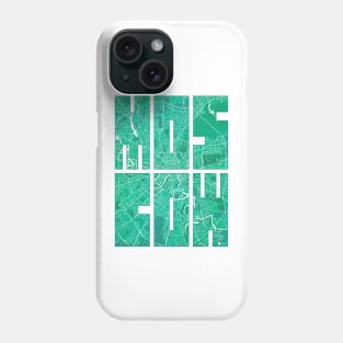 Moscow, Russia City Map Typography - Watercolor Phone Case