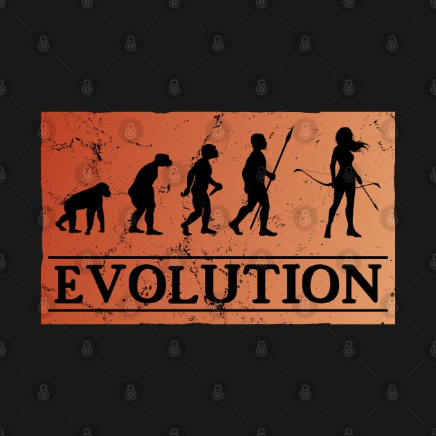 Archery Evolution by NicGrayTees