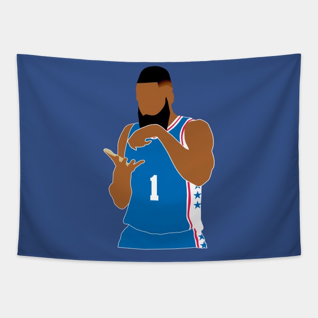 James harden Tapestry by islandersgraphics