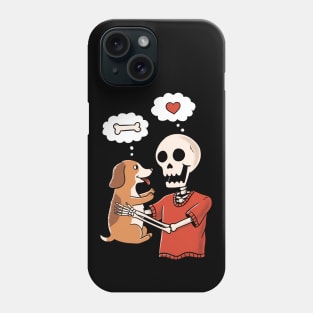 Skull and dog Phone Case