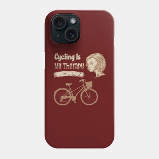 Cycling Therapy Woman T-shirt Phone Case