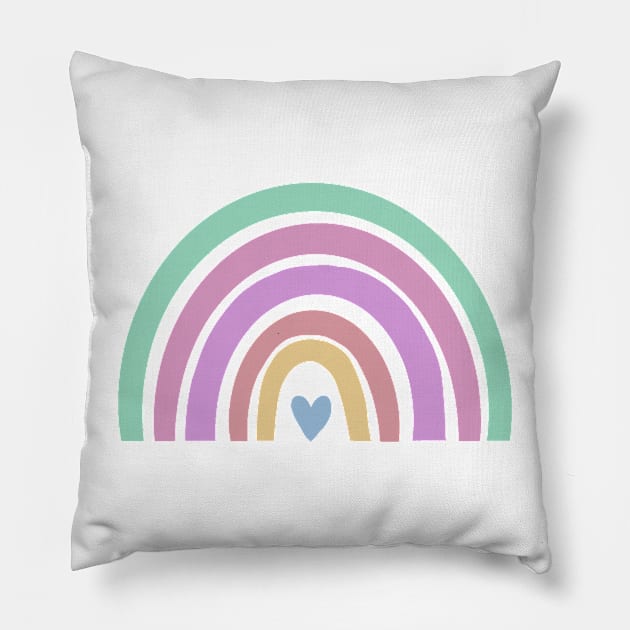 Boho rainbow Pillow by maryamazhar7654