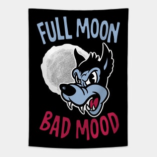 Full Moon Bad Mood (dark) Tapestry