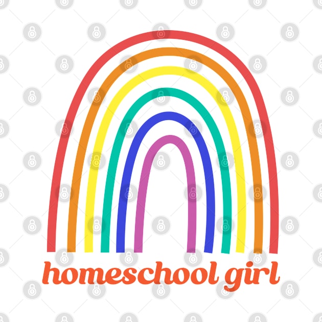 Homeschool Pride Girl Rainbow by BeeDesignzzz