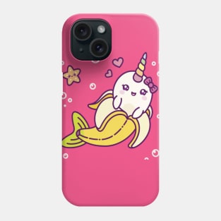 Banarwhal - Funny Narwhal Inside Banana Phone Case