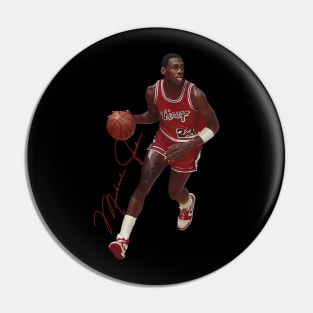 BASKETBALLART - GOAT BULLS 1985 Pin