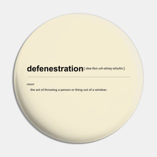 Defenestration Definition Pin