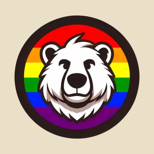 LGBTQ Pride Bear Anthro Furry Rainbow Logo T-Shirt