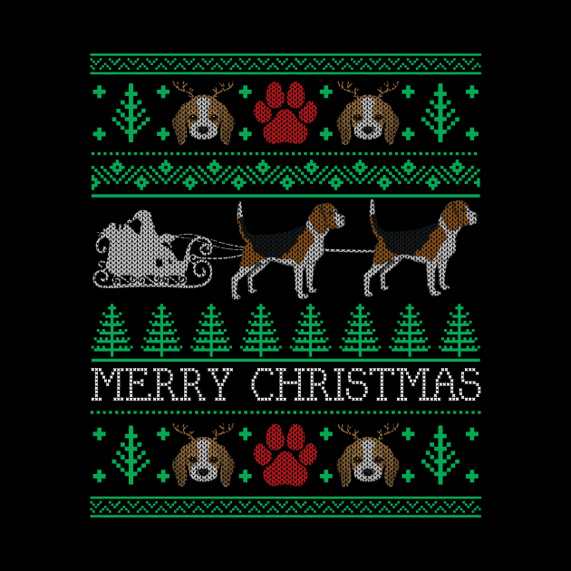 Christmas Beagle Dog Lovers Owners Beagle Ugly Christmas Sweater by mrsmitful01