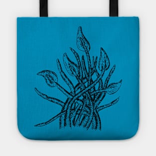 Cthulhu Octopus Tentacles Illustration Under the Deep Sea Tote