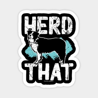 Herd That Border Collie Design Magnet