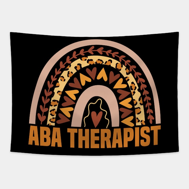 Aba Therapist Rainbow Tapestry by White Martian