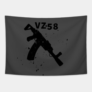 Black Assault rifle VZ-58 Tapestry