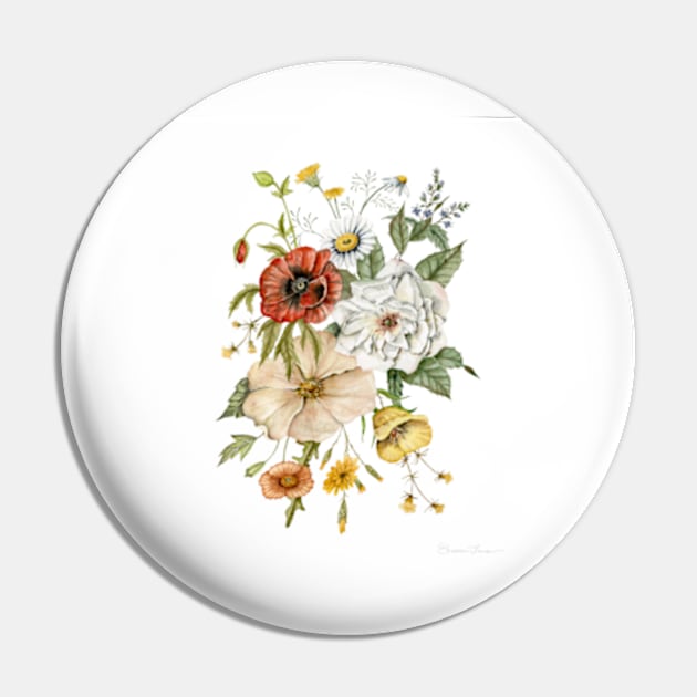 Wildflowers Bouquet Pin by ShealeenLouise