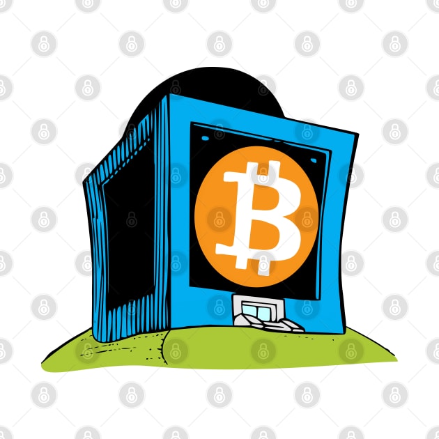 funny - crypto – store of value – Bitcoin vault (blue variant) by LiveForever