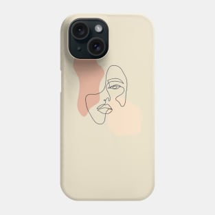 Girl face asthetic Phone Case