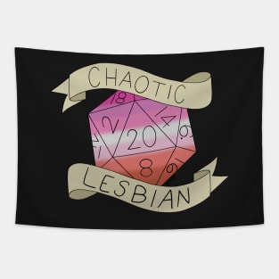 Chaotic Lesbian D20 Tapestry