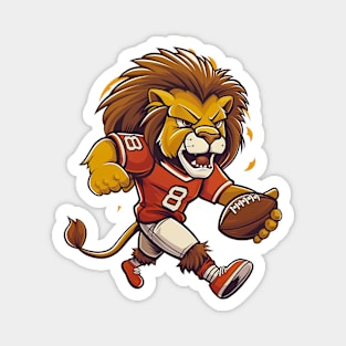 Lions Touchdown American Football Magnet