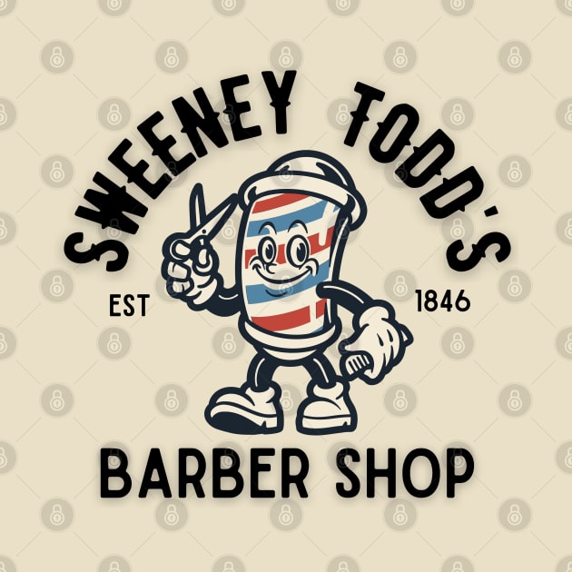 Sweeney Todd, vintage Barber, Est 1846 by Teessential