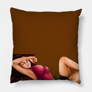 Sleeping Girl Pillow