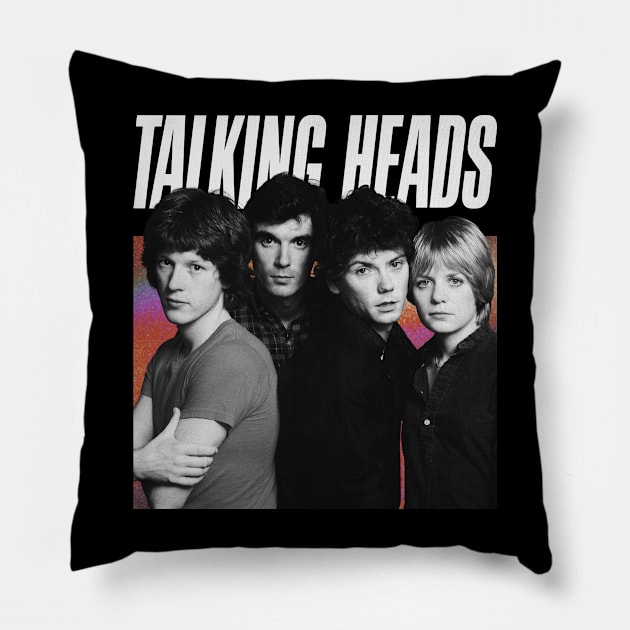 Vintage Talking Heads Pillow by bambangbuta