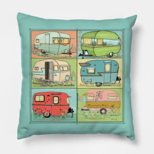 Camping Glamping in Vintage Trailers! Pillow