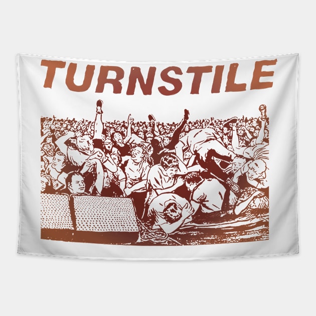 turnstile fan art Tapestry by StoneSoccer