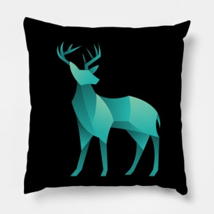 geometric deer Pillow