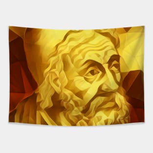 Ptolemy Golden Portrait | Ptolemy Artwork 9 Tapestry