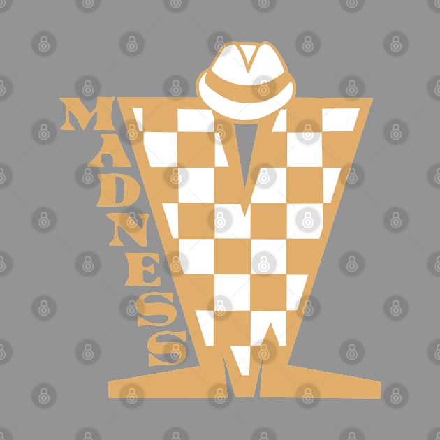 Madness HD Checkerboard Brown & White by Skate Merch