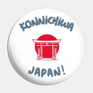 Konnichiwa Japan Pin