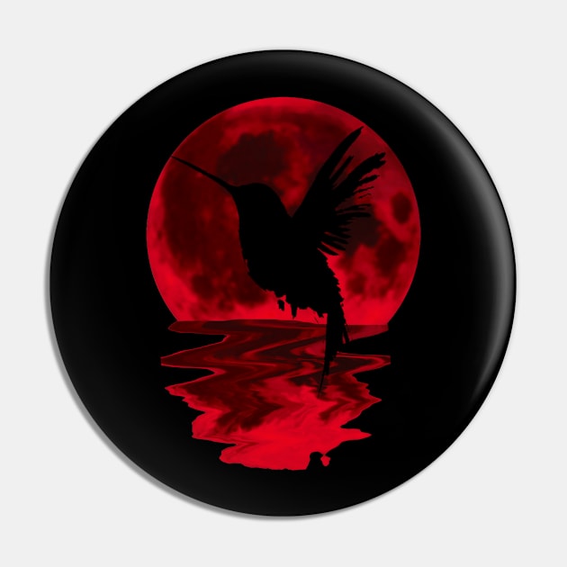 red moon bird Pin by medo art 1