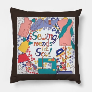 Sewing Icons Pillow