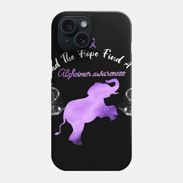 Alzheimer Awareness Spread The Hope Find A Cure Gift Phone Case by thuylinh8