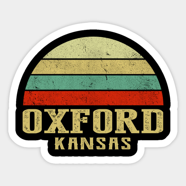 Kansas Vintage Retro Sunset Oxford Ks Shirt Oxford City