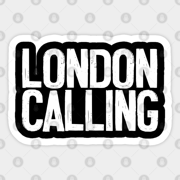 The Clash London Calling Typography Design London Calling Aufkleber Teepublic De