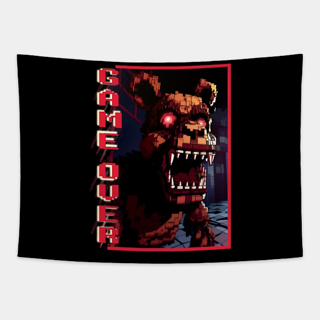 Freddy Game Over Tapestry by SkullTroops