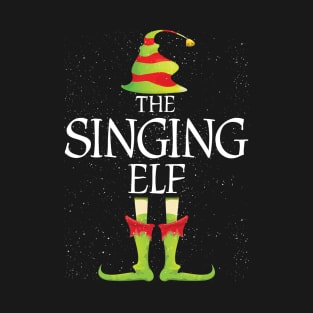 Singing Elf Family Matching Christmas Group Funny Gift T-Shirt