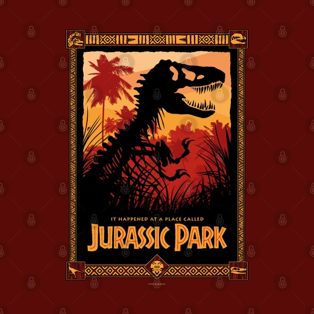 It Happened At A Place Called Jurassic Park (Red) by avperth