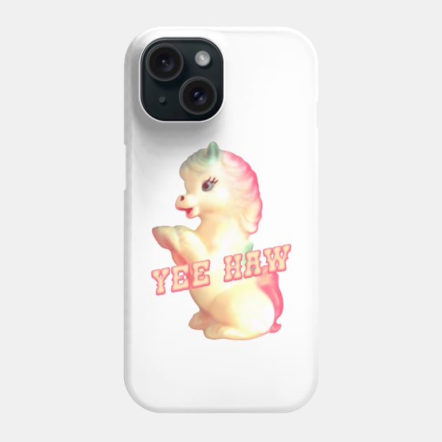 Retro Pony Yee Haw Phone Case by Marianne Martin