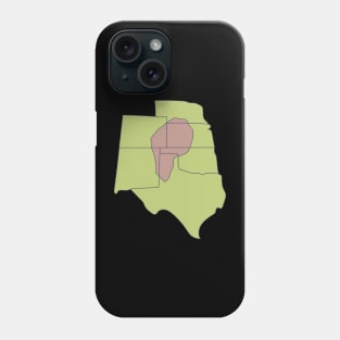 Dust Bowl - Historical Map - Sandstorm Phone Case