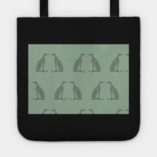 Double Greyhounds - Heritage Sage Tote