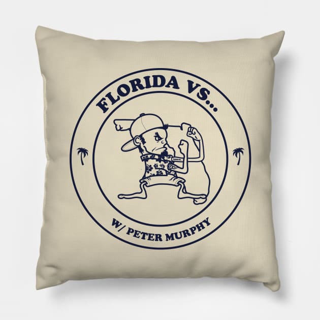 Florida VS Navy Logo Pillow by Comedian Peter Murphy