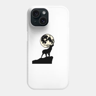 Full moon deer slab Phone Case