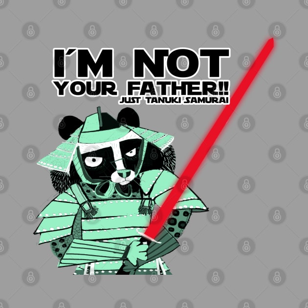 Tanuki I´m not your father black by belettelepink