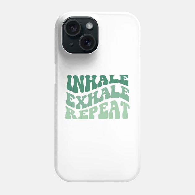 Inhale Exhale Repeat Phone Case by LemonBox