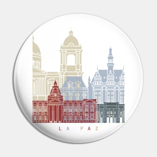 La Paz skyline poster Pin