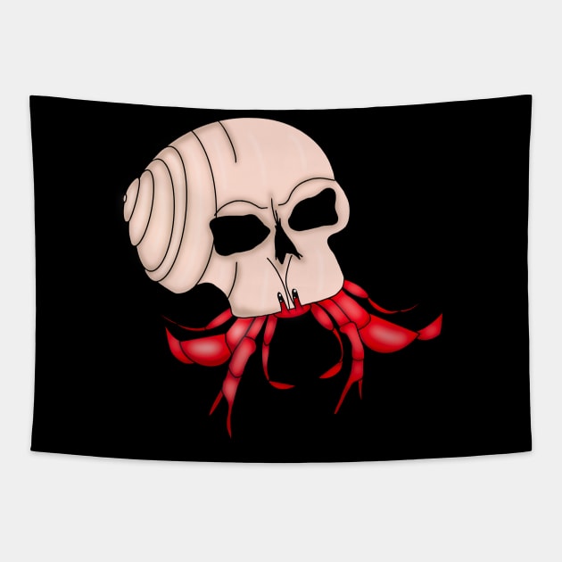 Skull crab Tapestry by Alanna creates