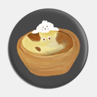 Cute Dog Egg Tart Pin